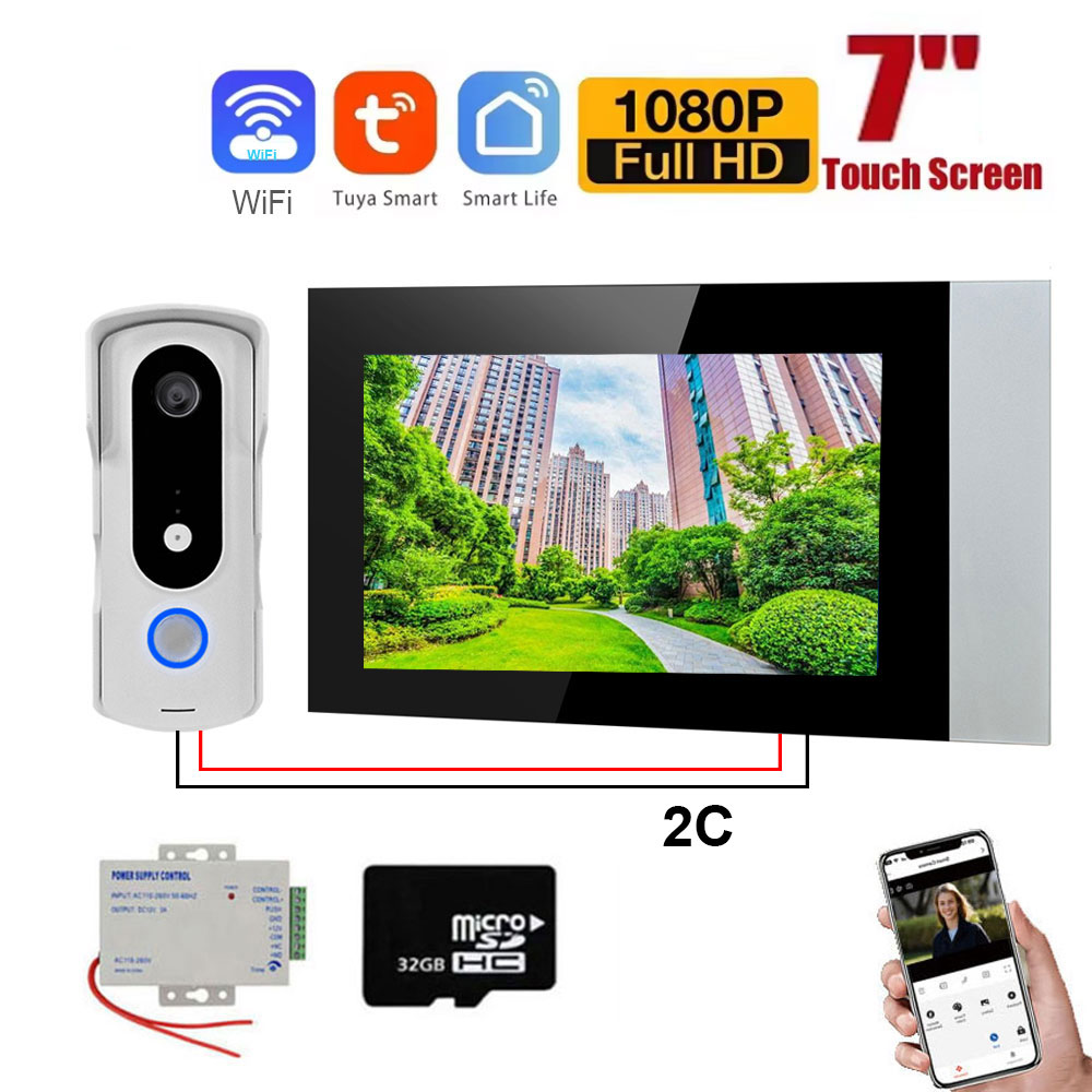 Smart Home Video Doorbell Enhanced Security With Smart Doorbell - 2 fili Smart Home Tuya Wifi