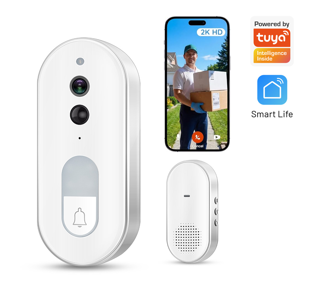 Smart Home Video Doorbell Enhanced Security With Smart Doorbell - Campanello Video Intelligente Tuya Wireless 1080P