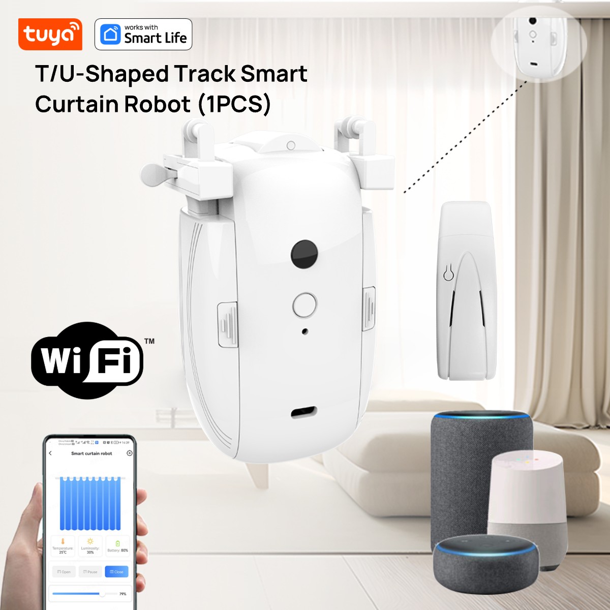 Smart Curtain Robot - Robot per tende Tuya Smart WiFi