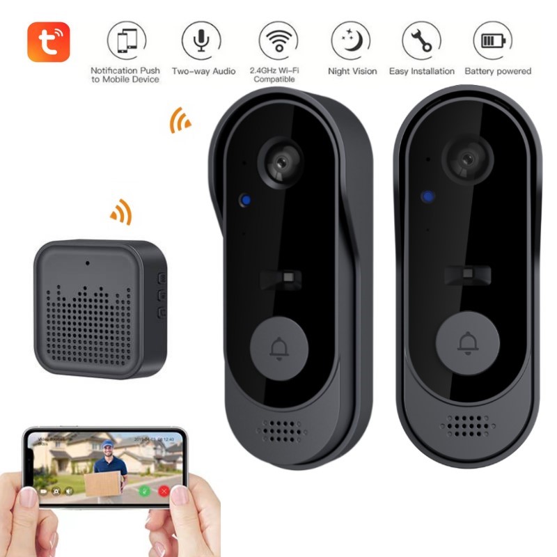 Smart Home Video Doorbell Enhanced Security With Smart Doorbell - Tuya WIFI Telecamera Campanello Videocitofono HD