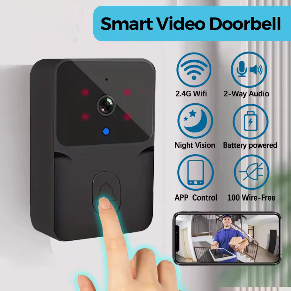 Smart Home Video Doorbell Enhanced Security With Smart Doorbell - Campanello Video WiFi Wireless con Interfono