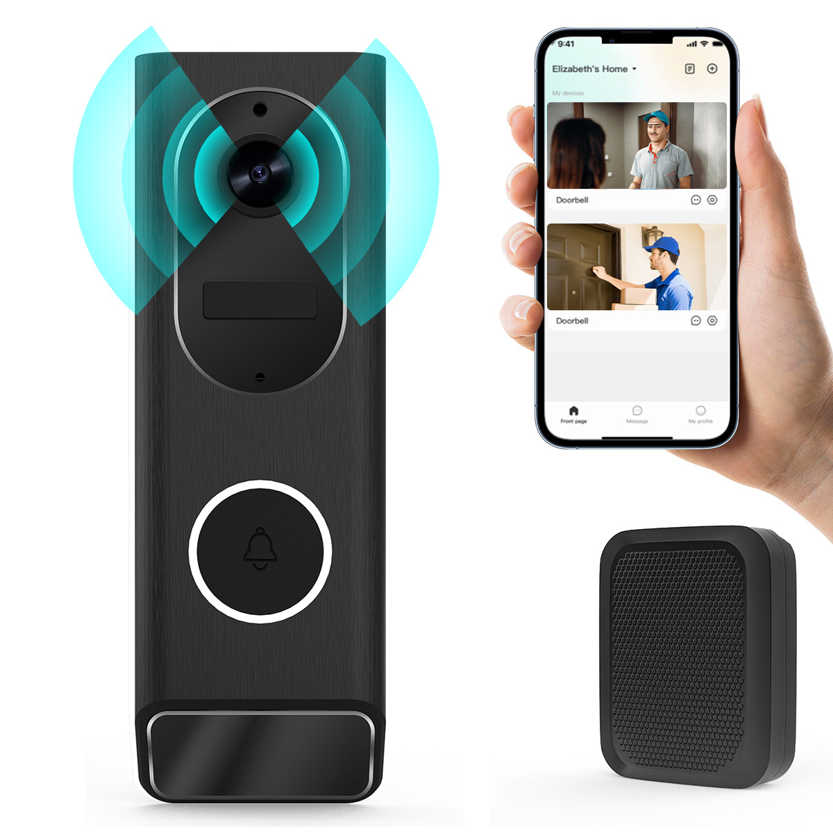 Smart Home Video Doorbell Enhanced Security With Smart Doorbell - S7 1080P Wireless Video campanello telecamera