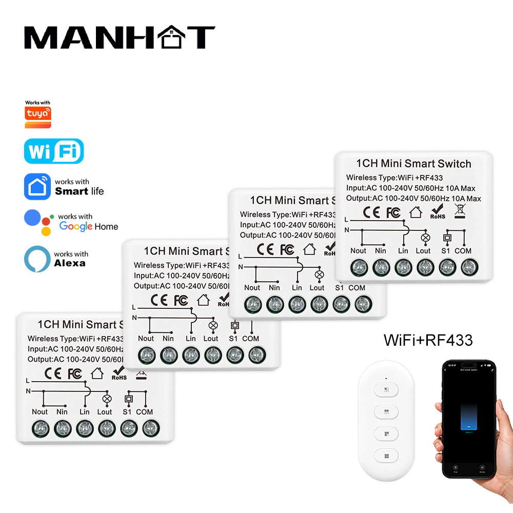 Smart Ir Remote Controller - Mini Interruttore Smart WIFI 10A, Relè