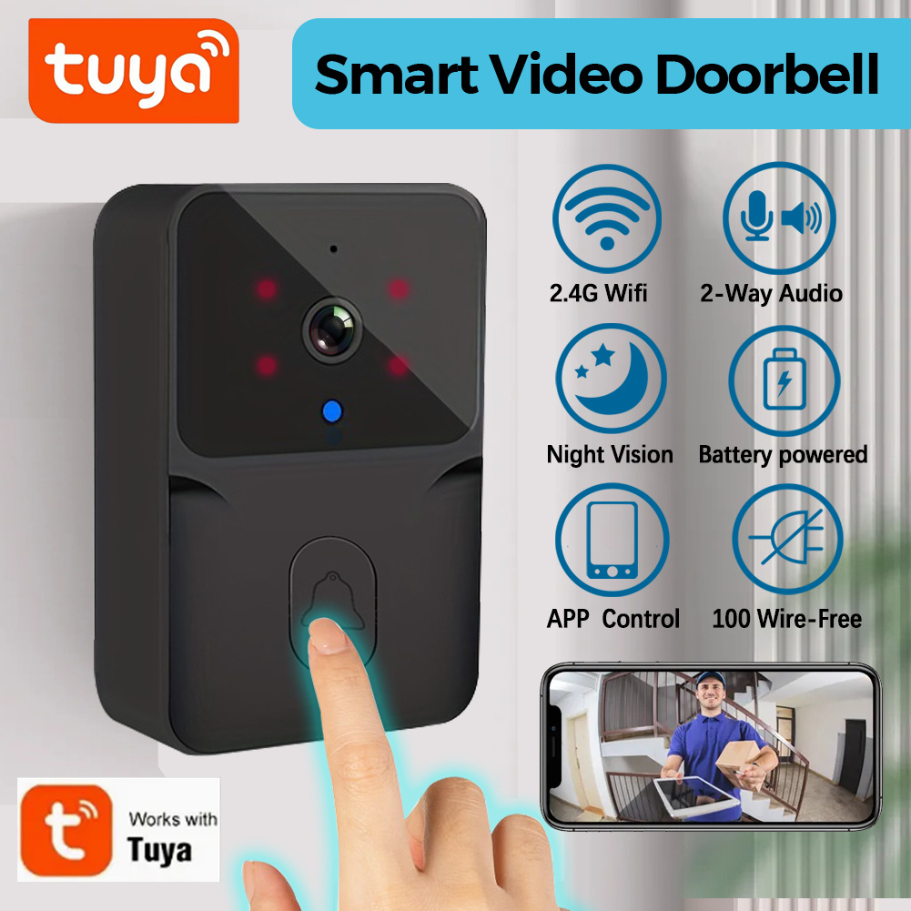 Smart Home Video Doorbell Enhanced Security With Smart Doorbell - Campanello Video Smart Wireless Tuya, Telecamera