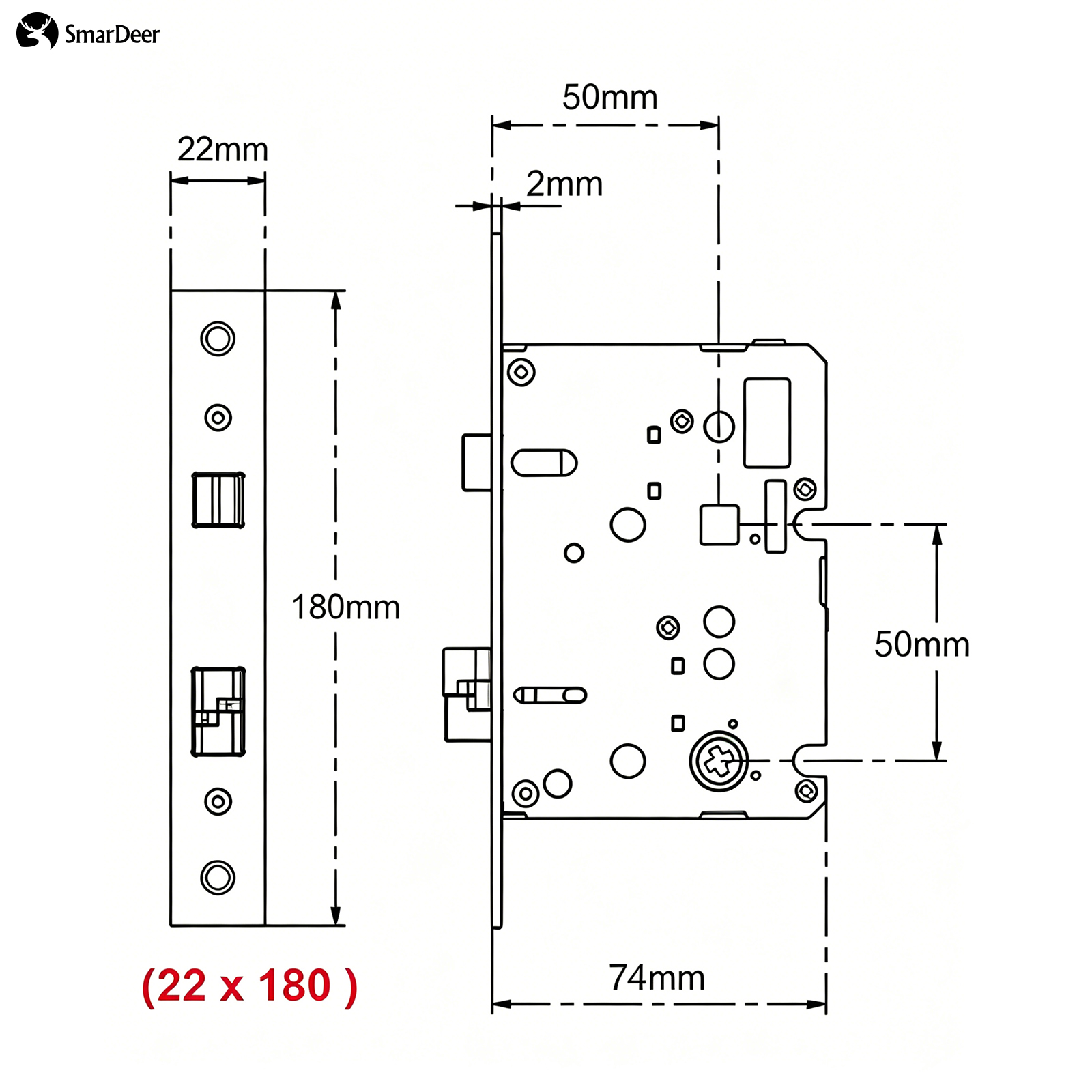 Corpo Serratura Elettronica Ad - Smart Home Lock recensione e prezzo