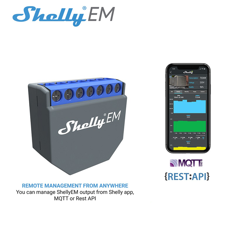 SHELLY EM Interruttore Intelli - Smart Home Voice Control recensione e prezzo