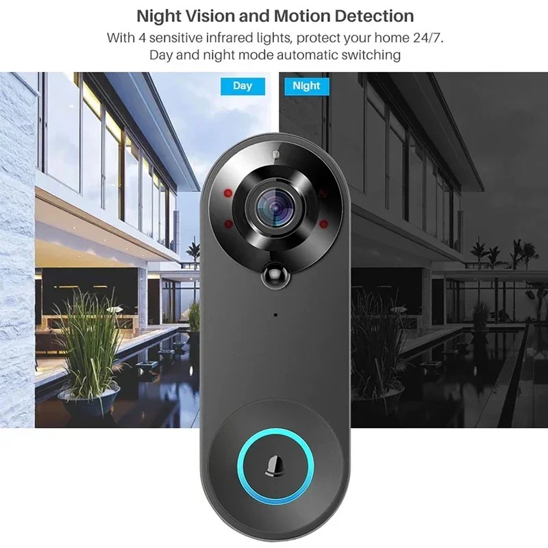 HD 1080P Campanello senza fili - Smart Home Video Doorbell Enhanced Security With Smart Doorbell recensione e prezzo