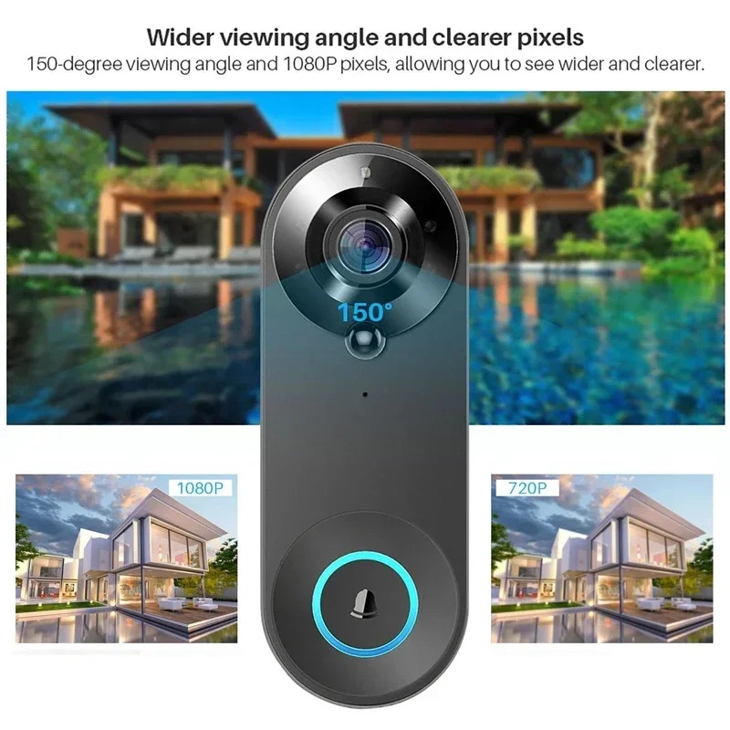 HD 1080P Campanello senza fili - Smart Home Video Doorbell Enhanced Security With Smart Doorbell recensione e prezzo