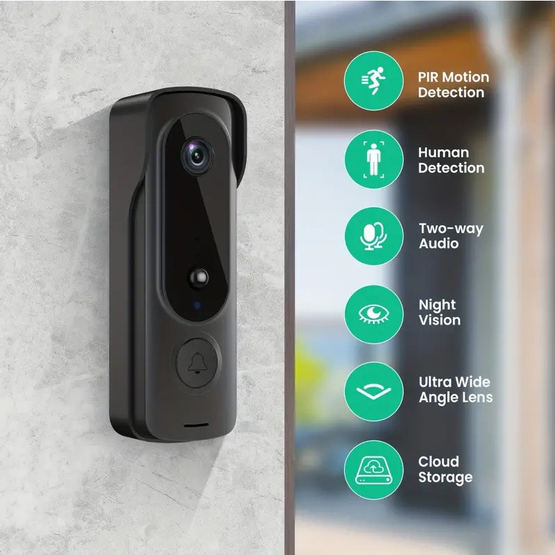 Campanello senza fili esterno  - Smart Home Video Doorbell Enhanced Security With Smart Doorbell recensione e prezzo