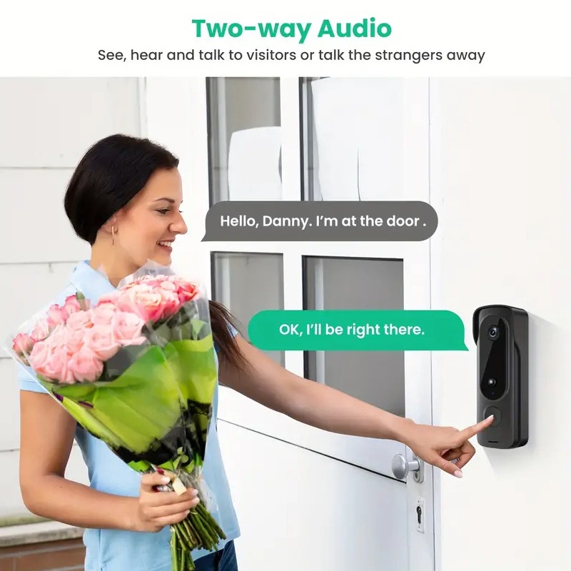 Campanello senza fili esterno  - Smart Home Video Doorbell Enhanced Security With Smart Doorbell recensione e prezzo