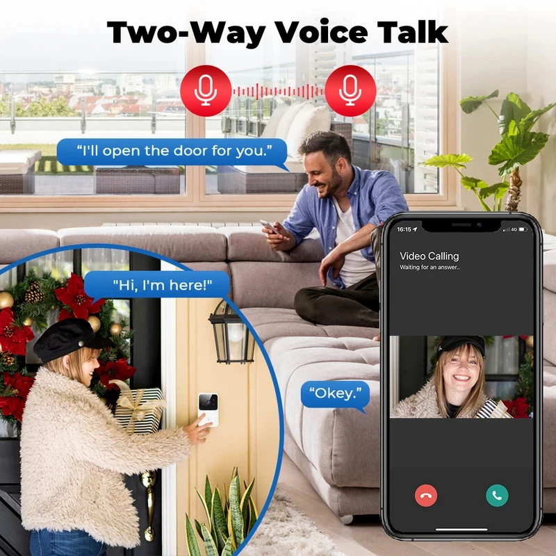 Campanello Video WiFi Smart pe - Smart Home Video Doorbell Enhanced Security With Smart Doorbell recensione e prezzo