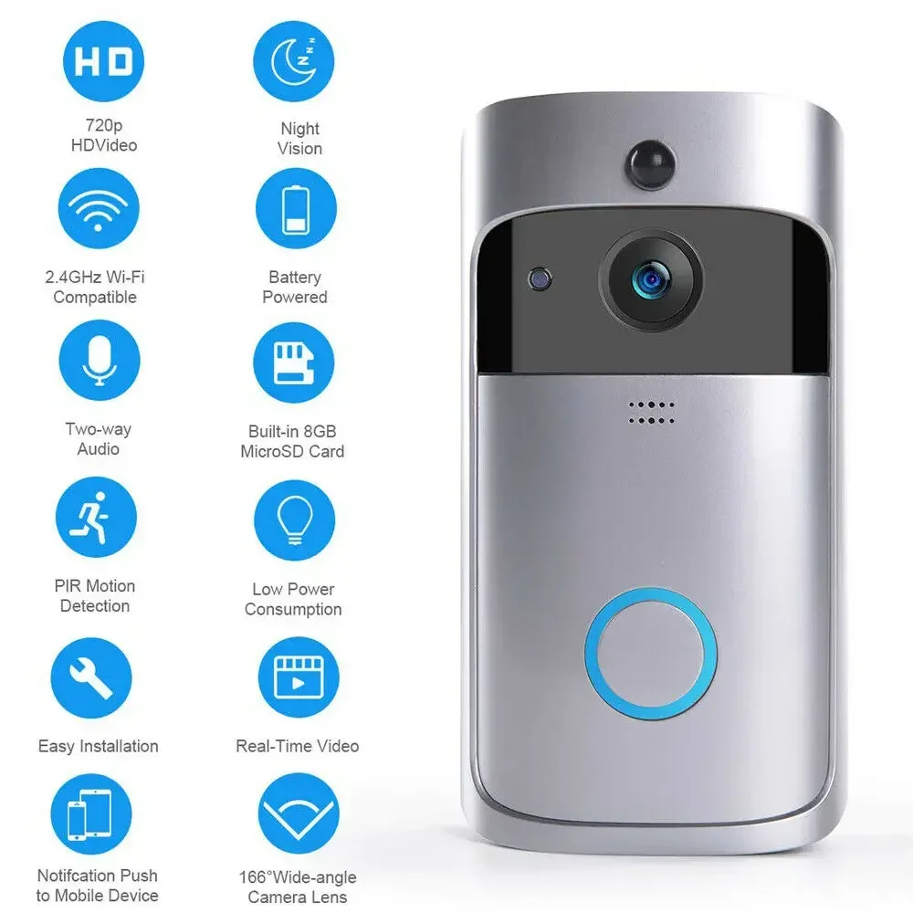 Campanello Wireless WIFI HD 72 - Smart Home Video Doorbell Enhanced Security With Smart Doorbell recensione e prezzo