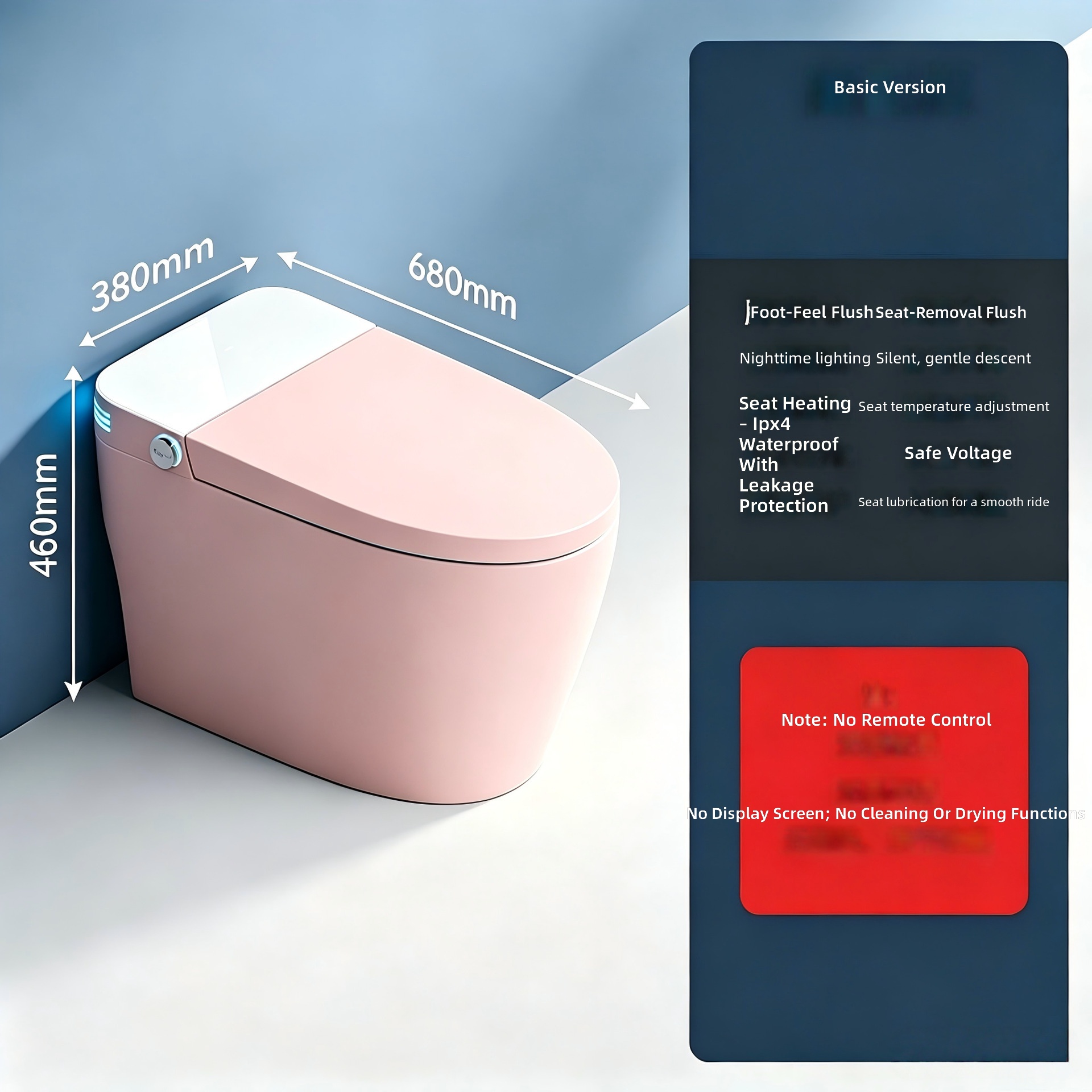WC Intelligente, Rosa, Tutto-i - Smart Home Uses recensione e prezzo
