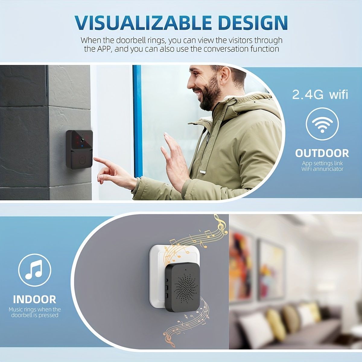 Campanello Video Smart Wireles - Smart Home Video Doorbell Enhanced Security With Smart Doorbell recensione e prezzo